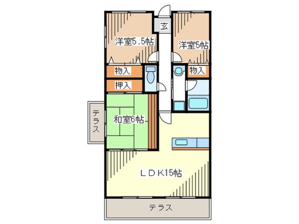 グランビスタ上新田の物件間取画像